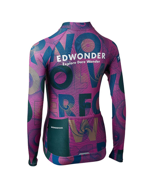 EdWonder 車衣Wonderfool Infinite LS Jersey Berry Purple** 長袖 男款 梅紫