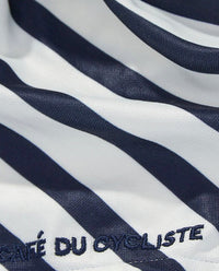 Café du Cycliste 脖圍Loulou Printed 白底藍條紋