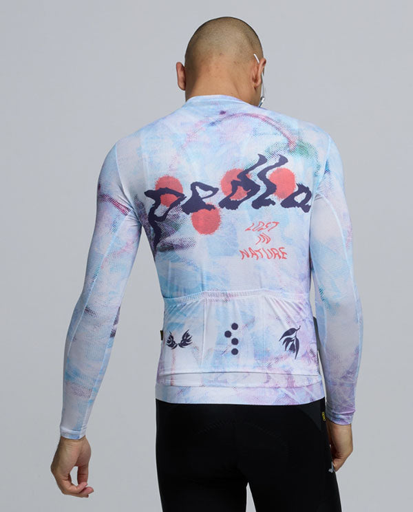 Pedla 車衣Lost In Natrure RIDECAMO Training LS Jersey Fade 薄長袖 男款 白