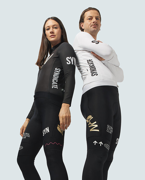 SYN 車衣 Pro Team Shield Jersey Slick 保暖長袖 男款 白