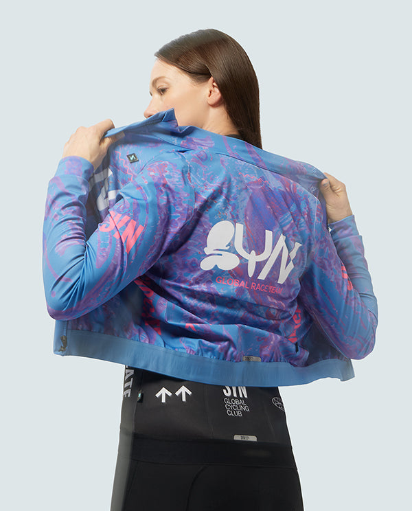 SYN 全防雨外套 Pro Team Shield Jacket Stream 女款 藍