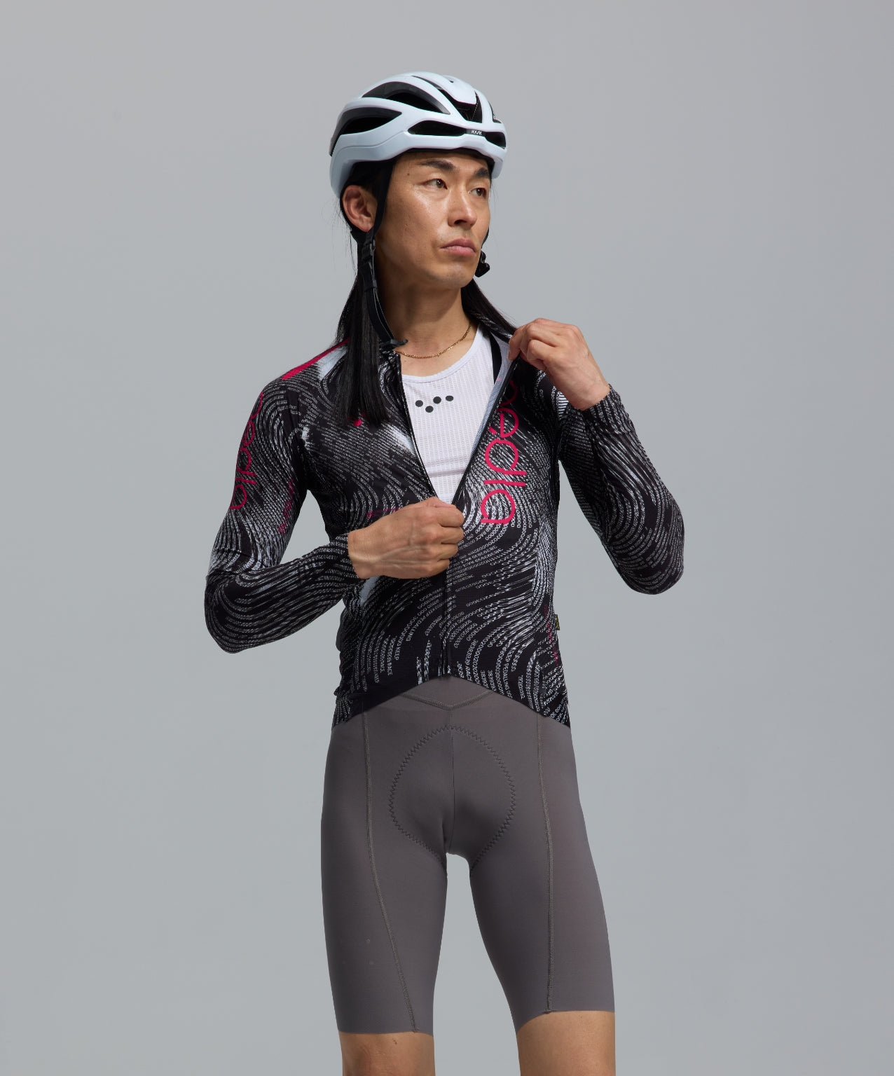 Pedla 薄長袖車衣PRO Pursuit 3.0 LS Jersey Data Black 男款 黑