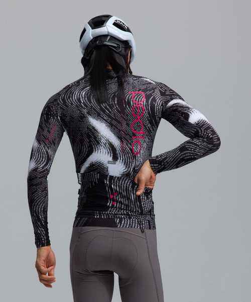 Pedla 薄長袖車衣PRO Pursuit 3.0 LS Jersey Data Black 男款 黑