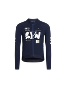 SYN 保暖長袖車衣Pro Team APEX Thermal LS Jersey 2.0 Dark Blue 男款 藍