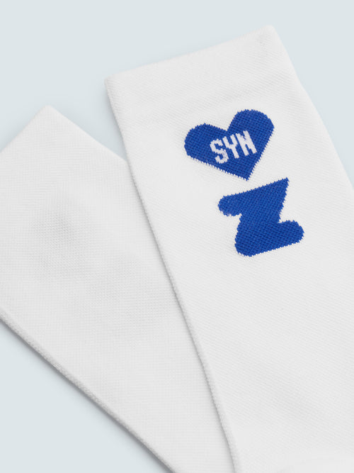 SYN 車襪 Pro Team Club Circuit Socks White 白
