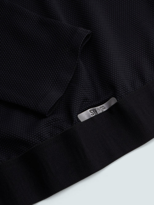 SYN 無拉鍊車衣 Pro Team Gravity Jersey Black 女款 黑