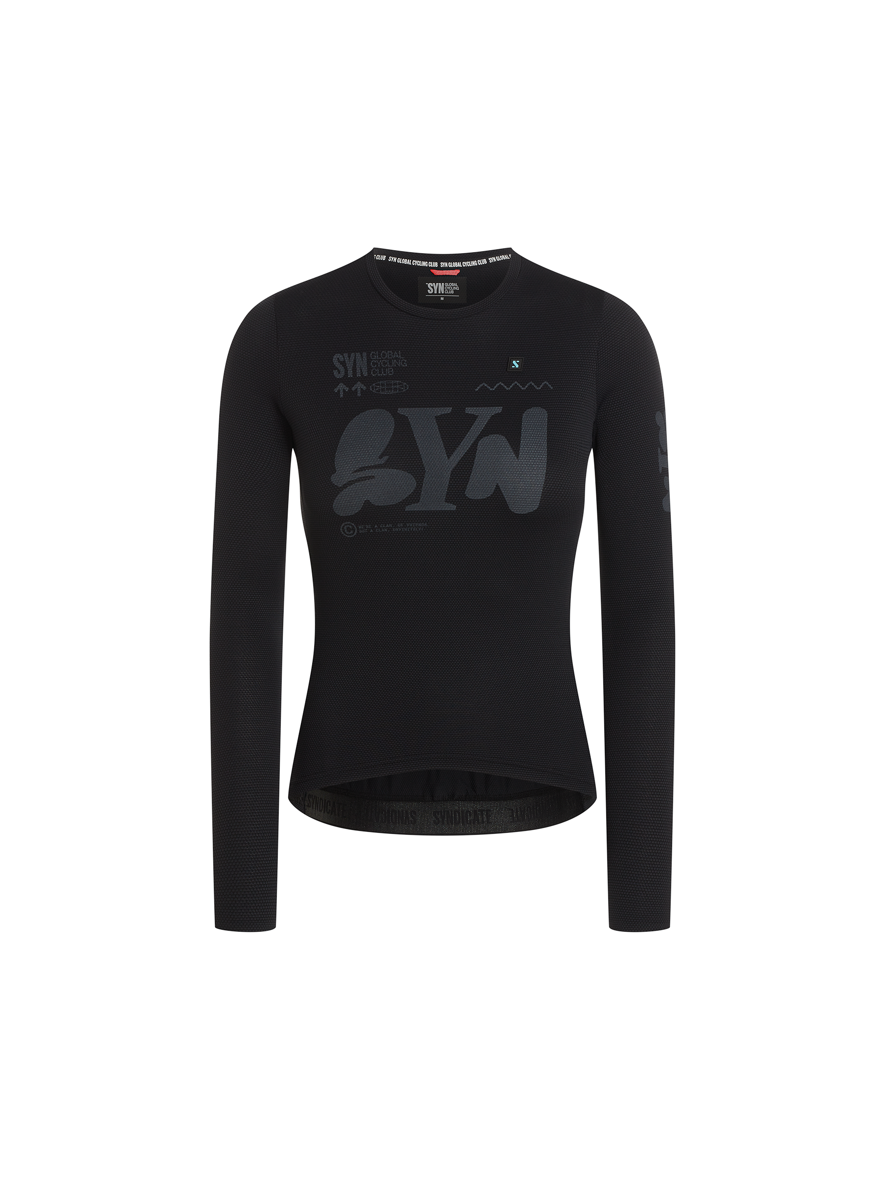 SYN 無拉鍊車衣 Pro Team Gravity Jersey Black 女款 黑