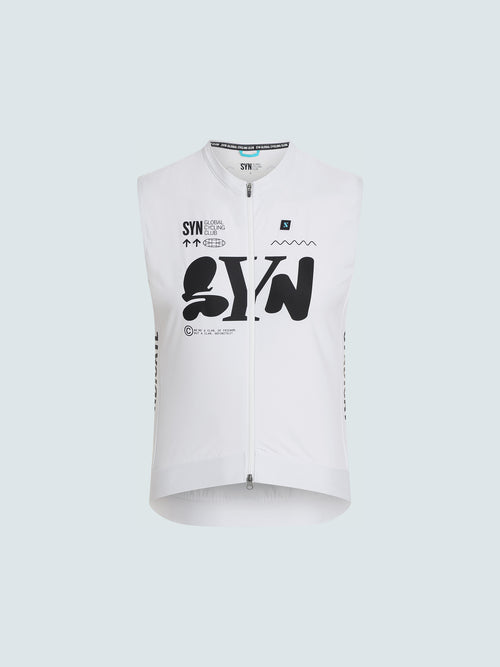 SYN 防潑背心 Pro Team Vest White 男款 白
