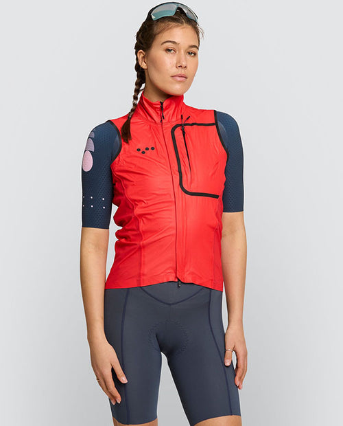 Pedla 防雨背心Pro Deflect Gilet Poppy Red 女款 罌粟紅