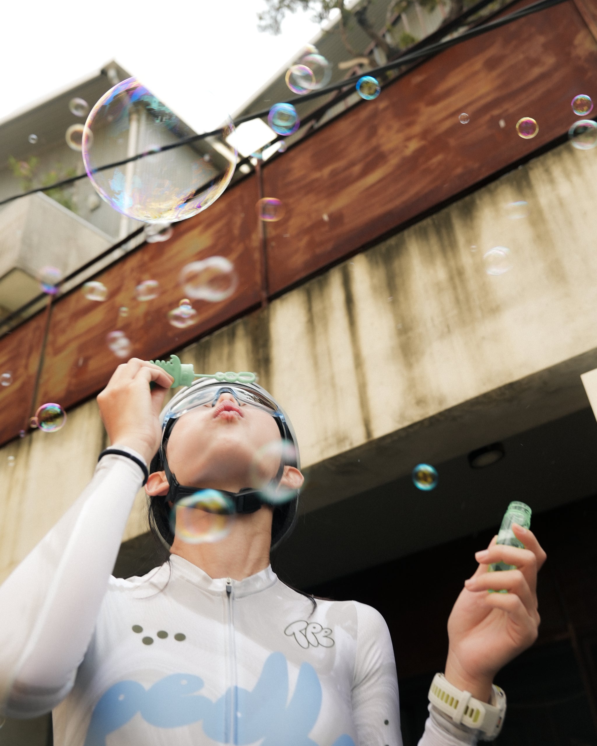 Pedla 薄長袖車衣 Local Loops LS Classic Jersey Bubble White Swirl 限定版 女款 灰白雲