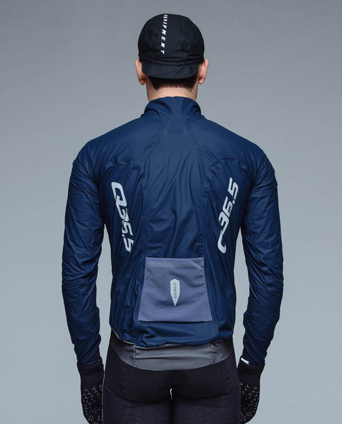 Q36.5 風雨衣外套 Pro Cycling Team Rain Shell Jacket Nautica Blue 男款 藍