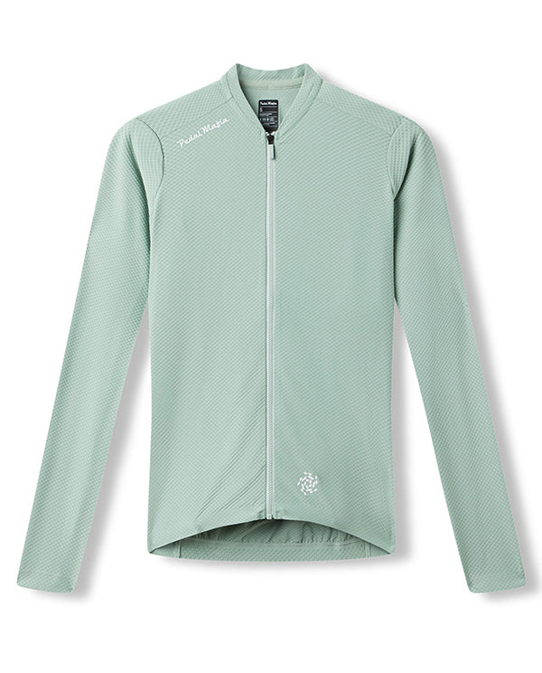 PedalMafia 薄長袖車衣Pro Delta LS Jersey Dark Sage Green 男款 綠