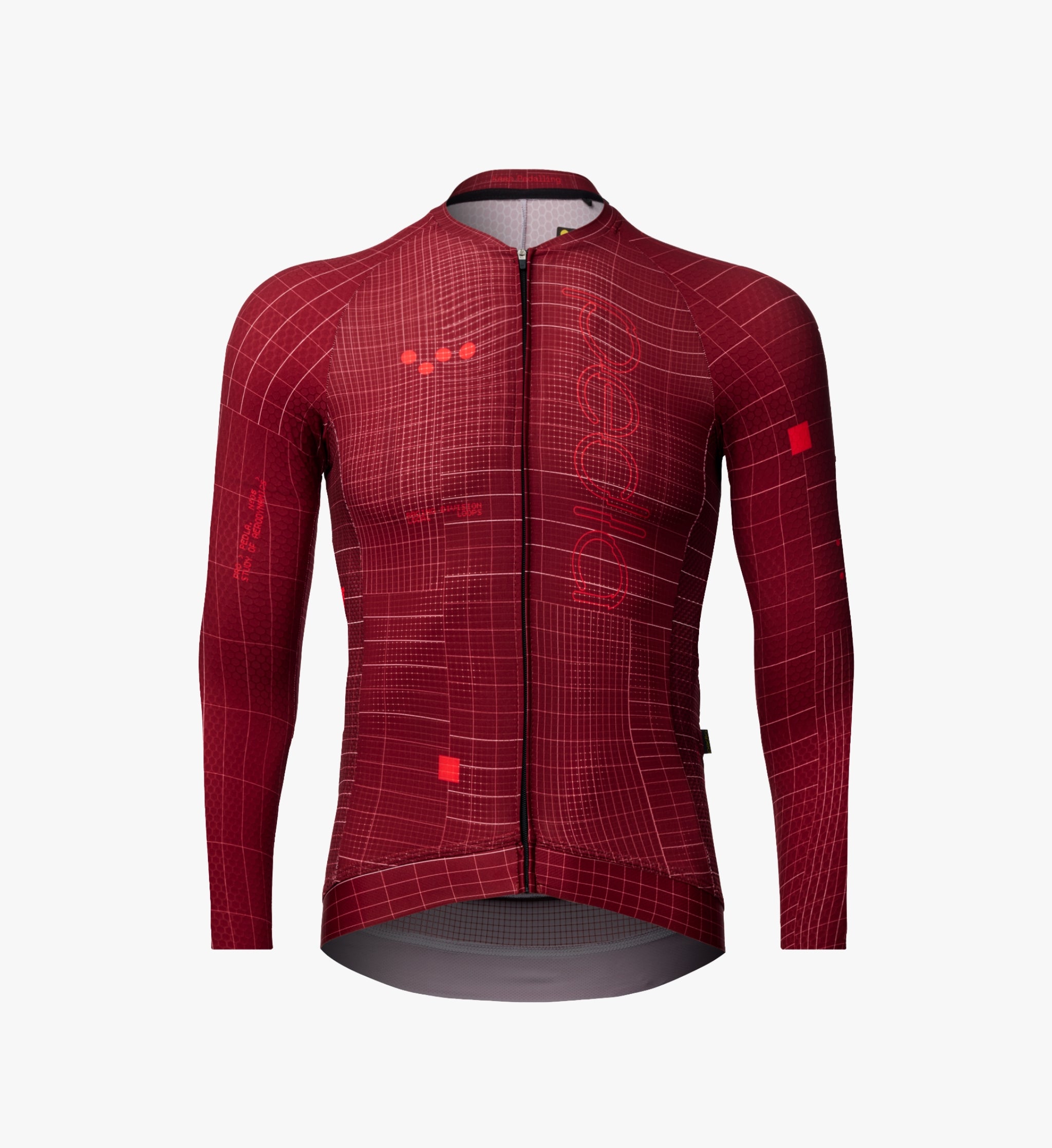 Pedla 薄長袖車衣Pro Pursuit 3.0 LS Jersey Brick 男款 紅