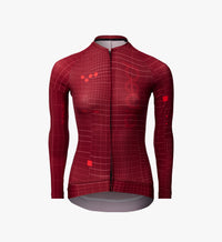Pedla 薄長袖車衣Pro Pursuit 3.0 LS Jersey Brick 女款 紅