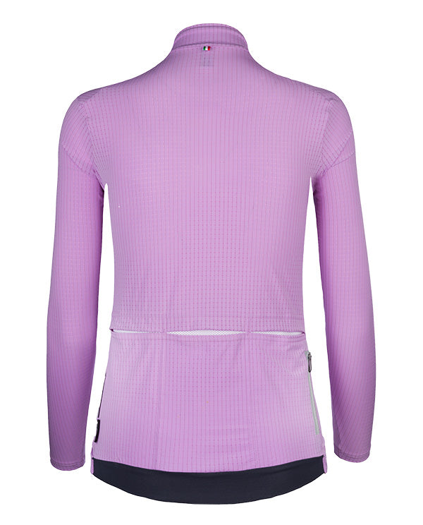 Q36.5 車衣 Pinstripe X Long Sleeve Jersey Women Lilla 女款 粉紫
