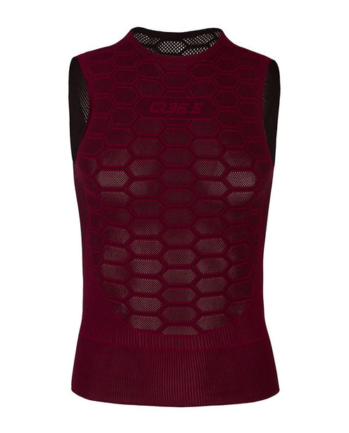 Q36.5 底衫BaseLayer 1  無袖 男女共版 深紅