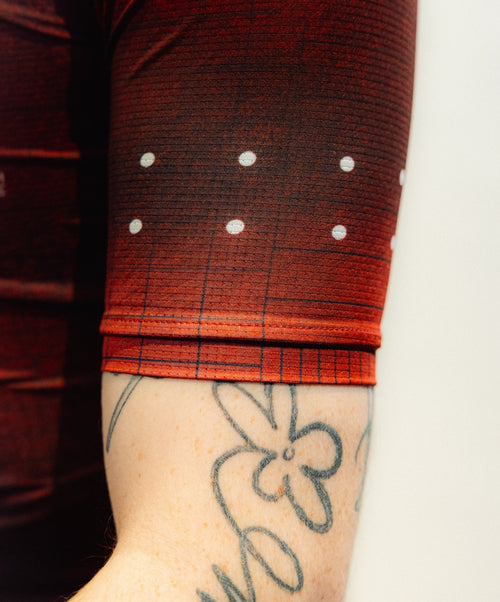 Pedla 車衣Race Division Training Jersey Grid Deep Red 男款 深紅