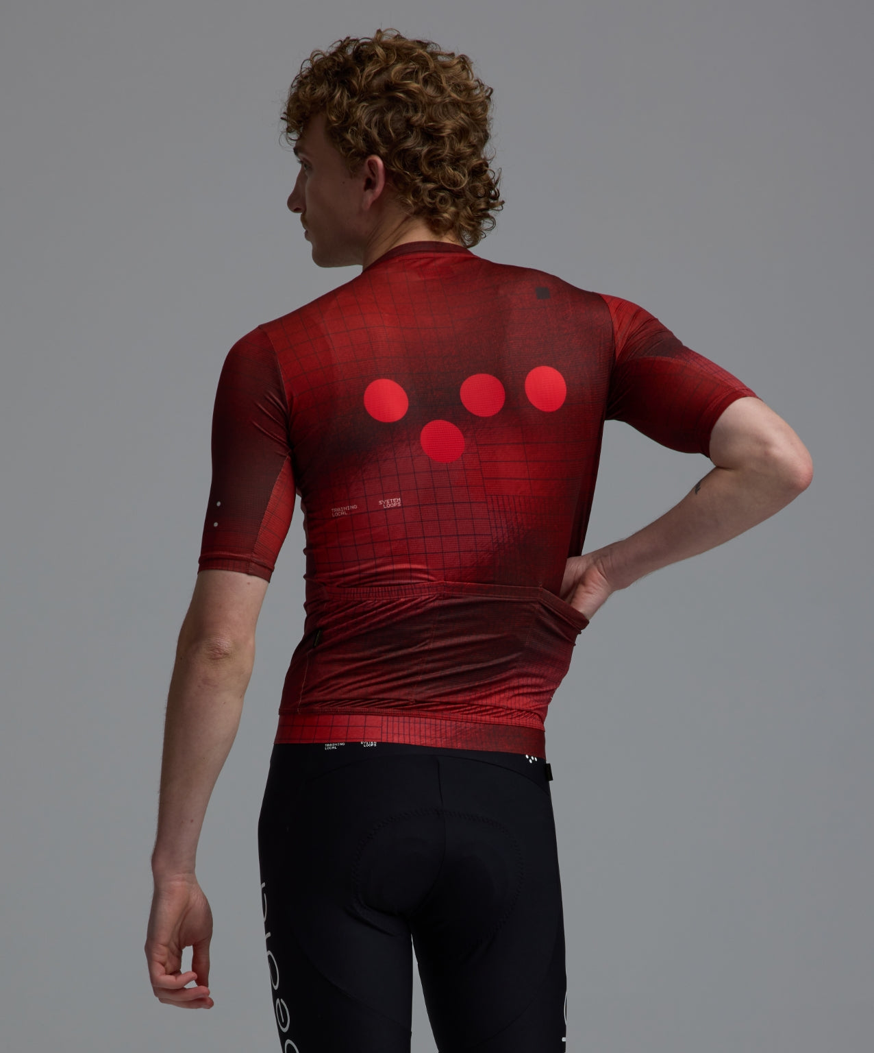 Pedla 車衣Race Division Training Jersey Grid Deep Red 男款 深紅