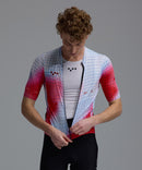 Pedla 車衣Race Division Training Jersey Grid Red 男款 白底紅染