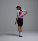 Pedla 車衣Race Division Training Jersey Grid Red 女款 白底紅染