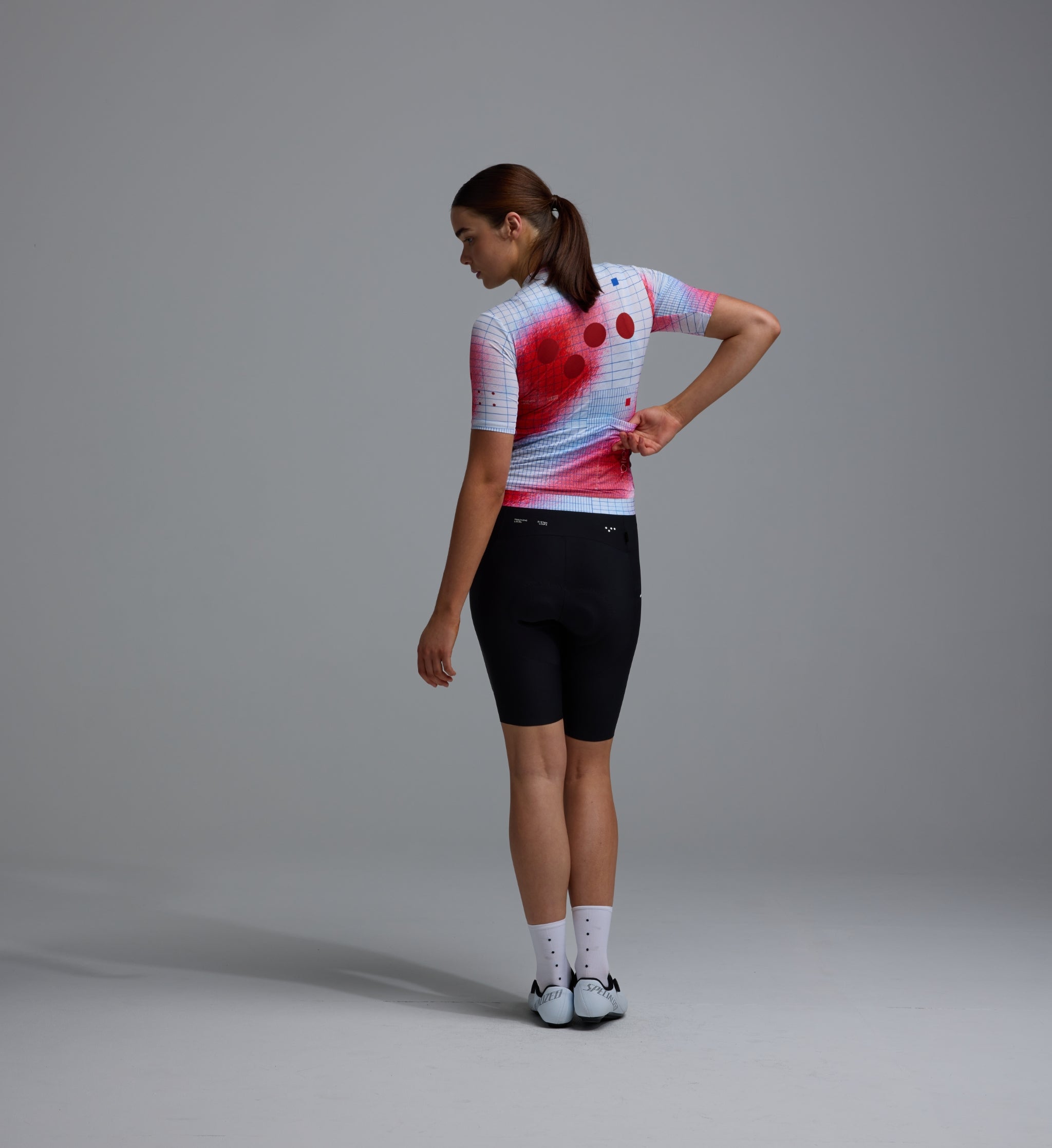 Pedla 車衣Race Division Training Jersey Grid Red 女款 白底紅染
