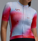 Pedla 車衣Race Division Training Jersey Grid Red 女款 白底紅染