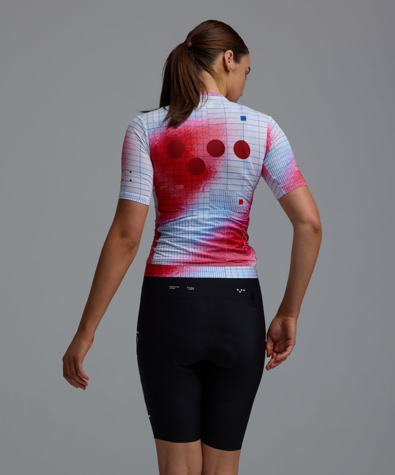 Pedla 車衣Race Division Training Jersey Grid Red 女款 白底紅染