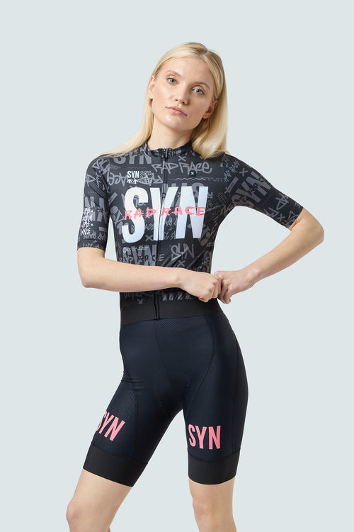 SYN 車褲 Pro Rad Race Bib Shorts Black 女款 黑