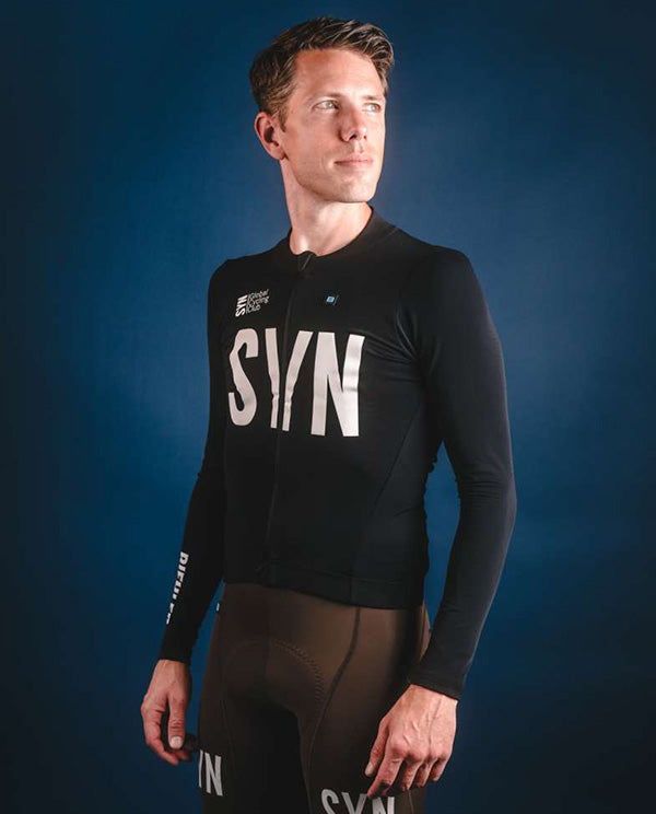 Biehler 長袖車衣Syndicate Training LS Jersey Black 男款 黑