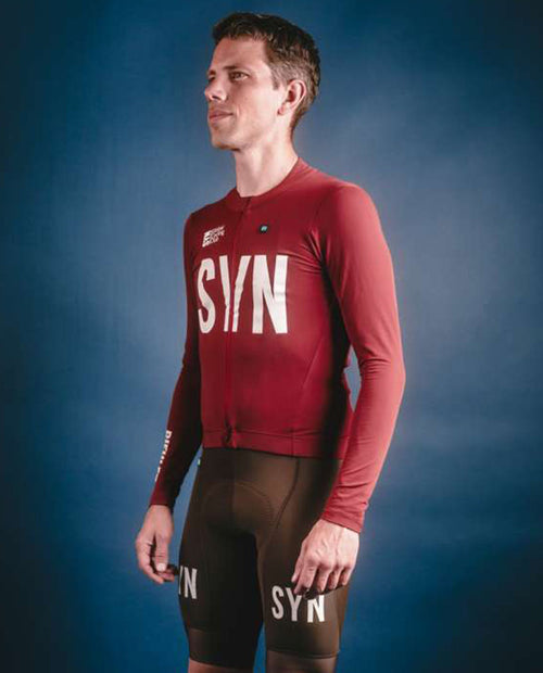 Biehler 長袖車衣Syndicate Training LS Jersey Crimson 男款 緋紅