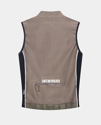 Café du Cycliste 背心 Sibille Softshell Gilet Oyster Grey 男款 棕