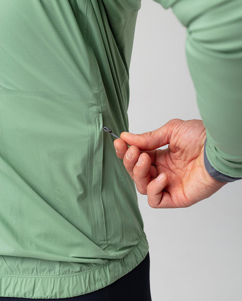 Isadore 輕量防水風雨衣 Signature Rain Jacket Basil 男款 草綠