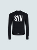 SYN 薄刷毛長袖車衣 Training LS Jersey 2.0 Black 男款 黑