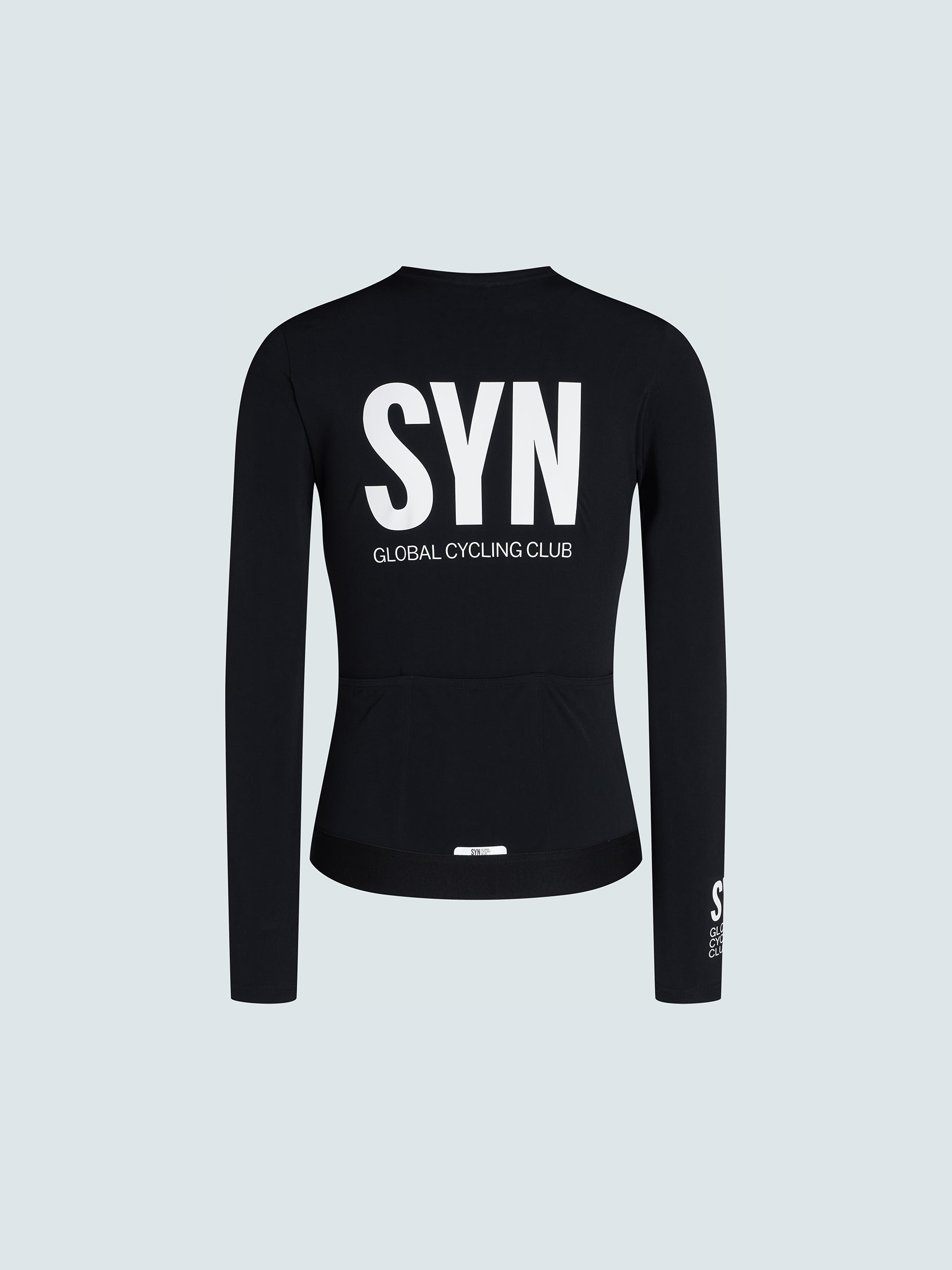 SYN 薄刷毛長袖車衣 Training LS Jersey 2.0 Black 女款 黑