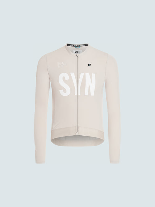 SYN 薄刷毛長袖車衣 Training LS Jersey 2.0 Iced Coffee 男款 淺咖啡