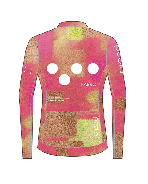 Pedla 薄長袖車衣 Taiwan Textures Classic LS Jersey Hot Pink-Green 女款 粉綠