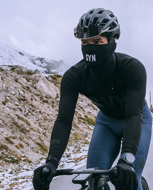 SYN 車衣 Pro Thermal LS Jersey Black Reflective 保暖長袖 男款 黑