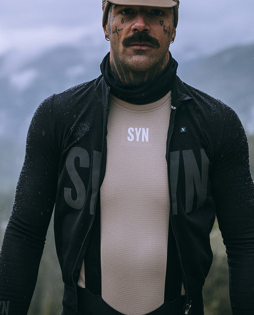 SYN 車衣 Pro Thermal LS Jersey Black Reflective 保暖長袖 男款 黑