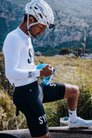 SYN 薄刷毛長袖車衣 Training LS Jersey 2.0 White 男款 白