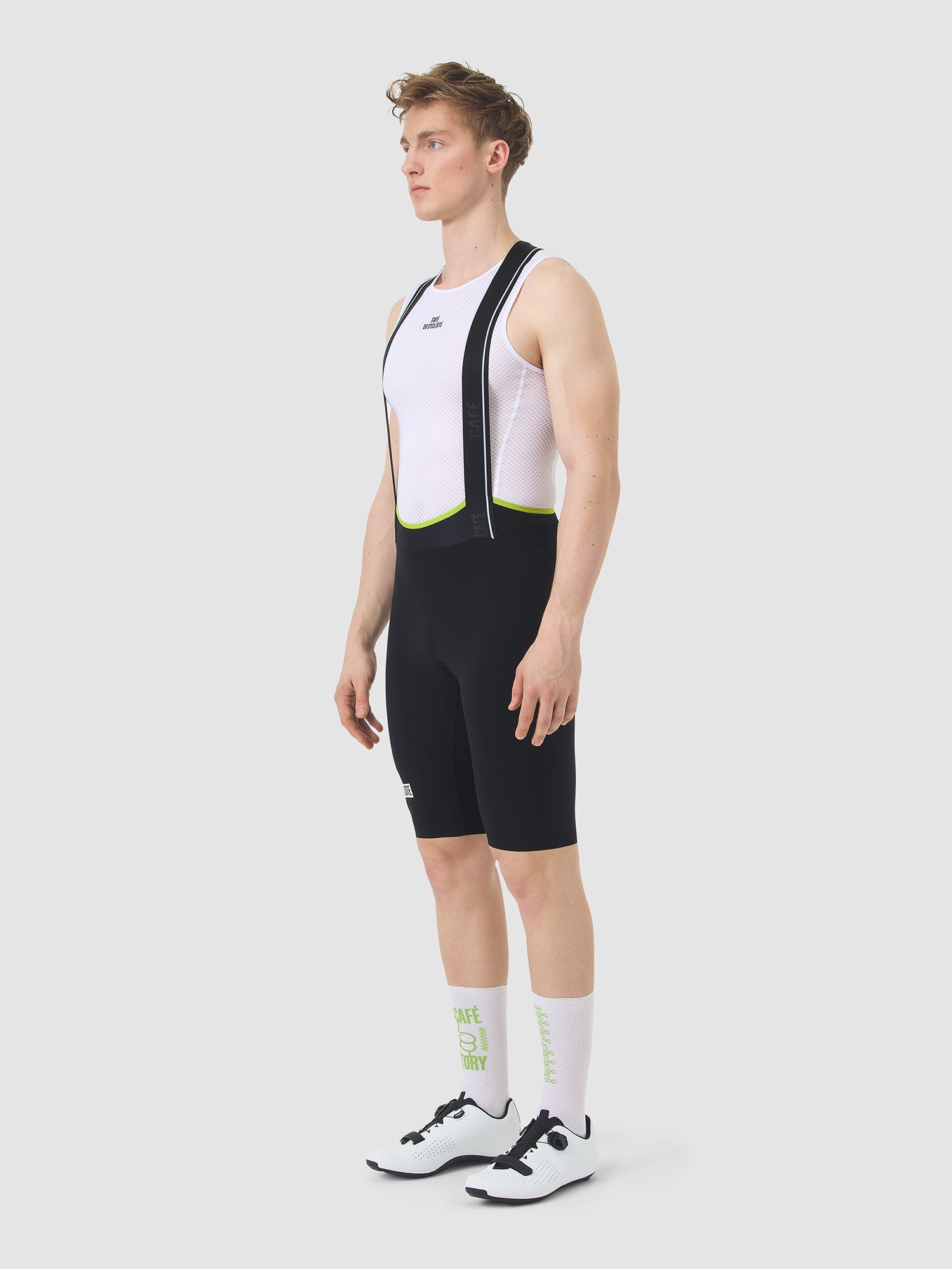 Café du Cycliste 壓縮車褲 Victoire CAFE Factory Bib Shorts Black 男款 黑