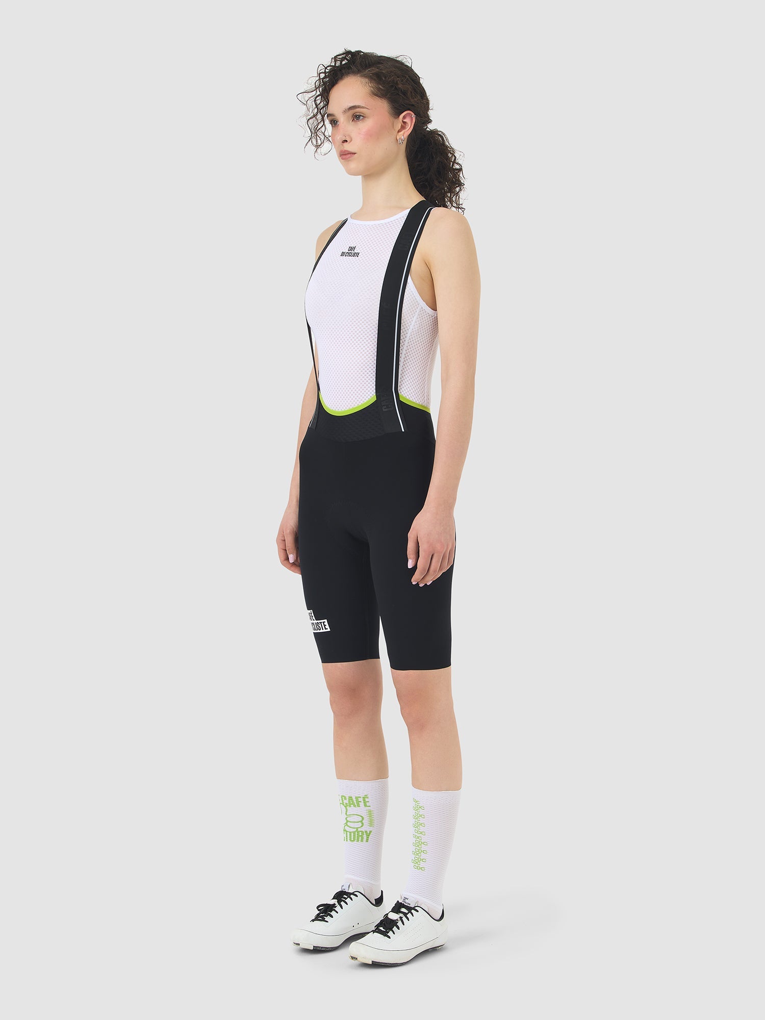 Café du Cycliste 壓縮車褲 Victoire CAFE Factory Bib Shorts Black 女款 黑