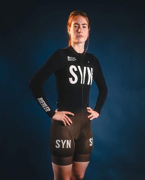 Biehler 長袖車衣Syndicate Training LS Jersey Black 女款 黑