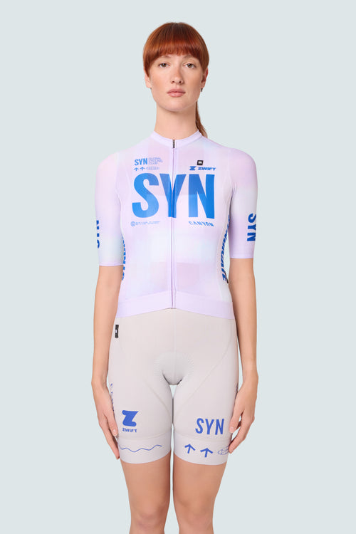 SYN 車褲 Pro Team Club Circuit Bib Shorts Frozen 女款 白