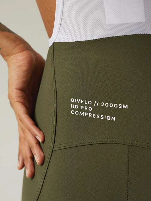 Givelo 車褲HD PRO Bib Shorts Olive 女款 橄欖綠
