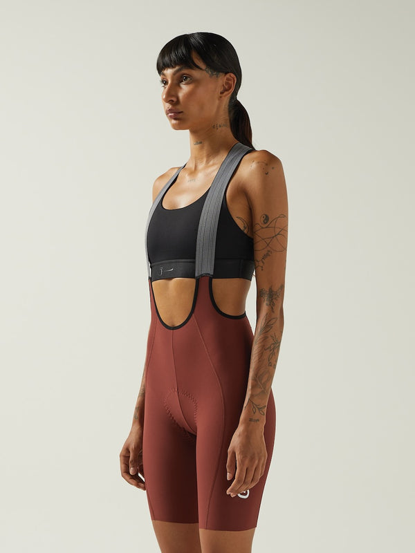 Givelo 車褲Lacefly Bib Shorts Terracotta 女款 大地紅