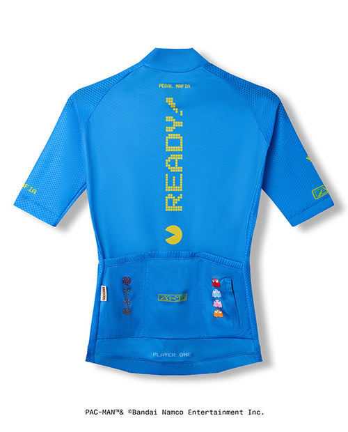 PedalMafia 車衣 Core Jersey PAC-MAN Blue 女款 藍