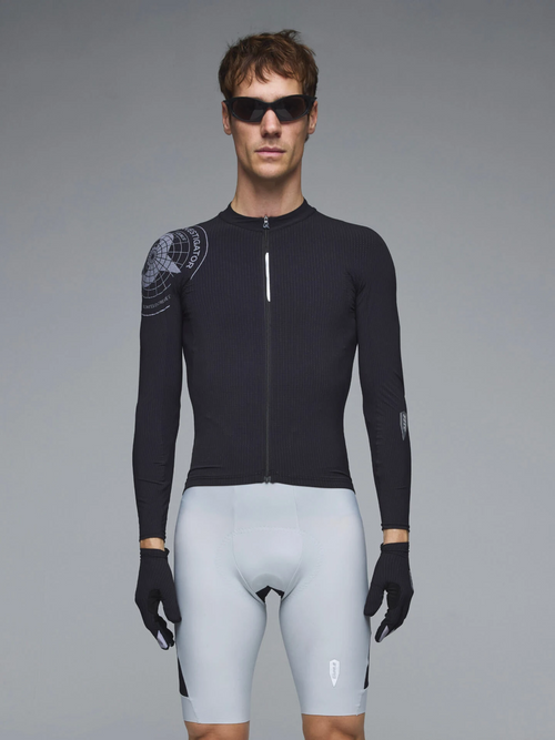 Q36.5 薄長袖車衣Dottore Pro Research Scientist LS Jersey Black 男款 黑