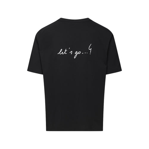 Café du Cycliste 短T Enzo T-Shirt Black 黑 男女共版 - agnès b. 聯名