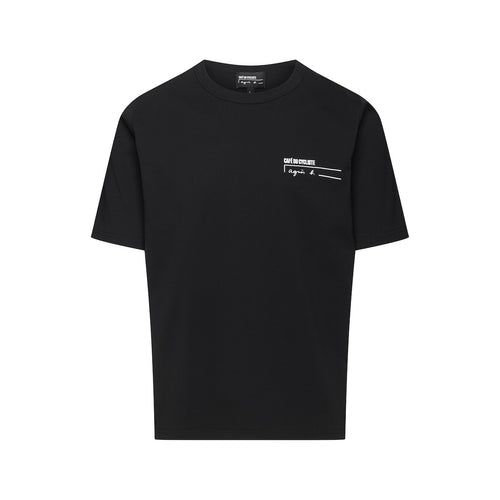 Café du Cycliste 短T Enzo T-Shirt Black 黑 男女共版 - agnès b. 聯名