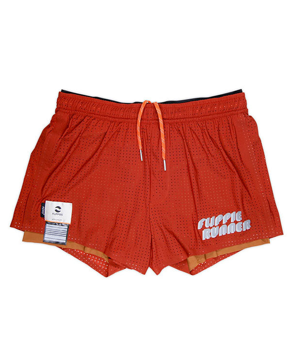 FLIPPOS 跑褲 FLIPPIE’ S SHORTS 3”AERO® 磚紅